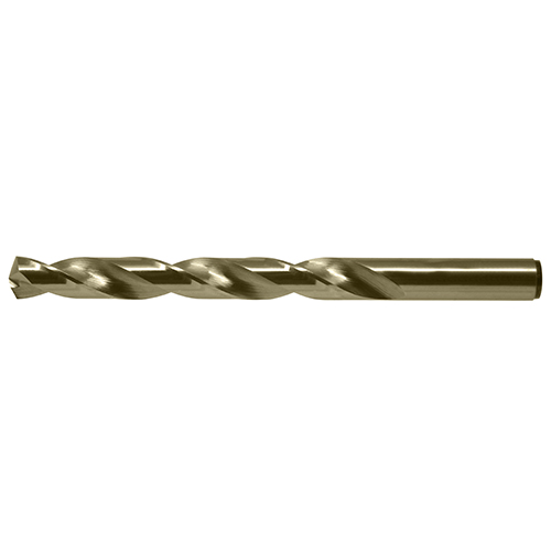 1/64" 135 Degree Split Point Gold Oxide Coated Cobalt Jobber Length Drill Bit product photo Front View L