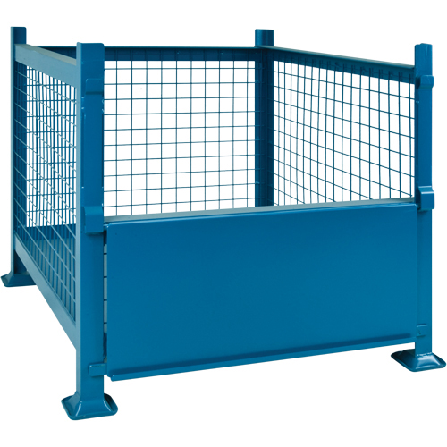 Bulk Stacking Container, 40.5" W x 48.5" D x 30" H, 3000 lbs. Capacity product photo Front View L