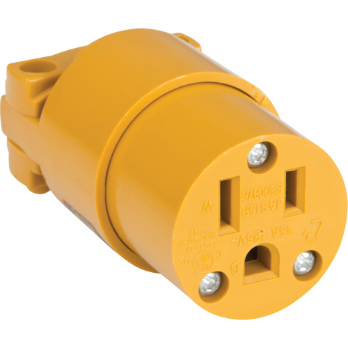 PVC Grounding Connector, Plastic, 15 A, 125 V product photo Front View L