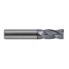 3/16 4-Flute 0.030" Radius TiAlN Coated Solid Carbide End Mill product photo
