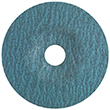 4-1/2" Diameter x 7/8" Hole 60ZA-P48 Light Blue Disc N Premium Natural Fibre Disc product photo