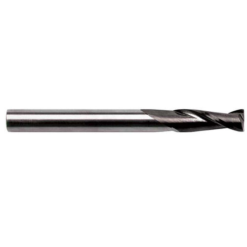 1/4" 2-Flute 0.020" Radius TiAlN Coated Solid Carbide End Mill product photo Front View L