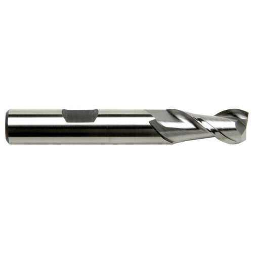 2" Diameter x 1-1/4" Shank 2-Flute Regular Length H.S.S. End Mill For Aluminum product photo Front View L