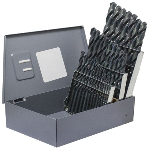 26pc TiN Coated H.S.S. Letter Drill Bit Set product photo Front View L