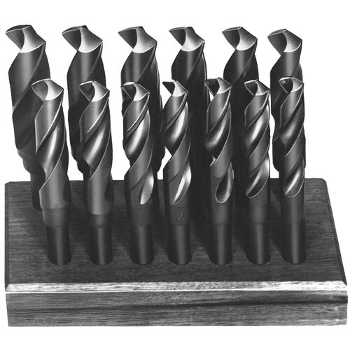 10pc H.S.S. 1/4" Reduced Shank & Masonry Combination Drill Bit Set product photo Front View L