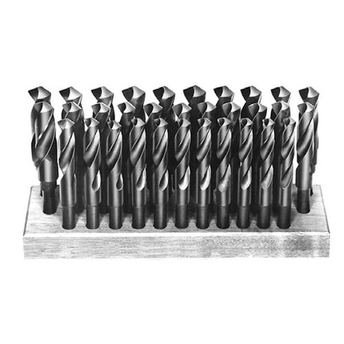 32pc Cobalt 1/2" Reduced Shank Fractional Drill Bit Set product photo Front View L