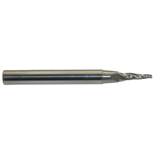 3/64" Tip Diameter x 1/8" Shank 5º Miniature Tapered Carbide End Mill product photo Front View L