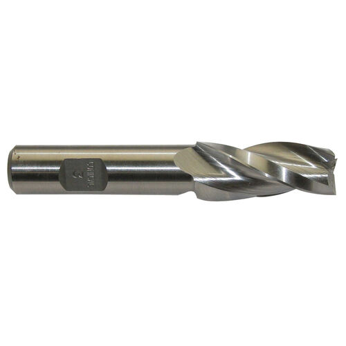 1/2" Tip Diameter x 1-1/4" Shank 20º Tapered H.S.S. End Mill product photo Front View L