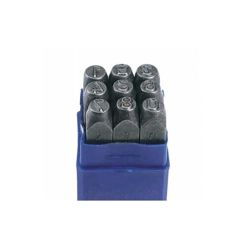 1/8" 9pc Number Stamp Set product photo Front View L