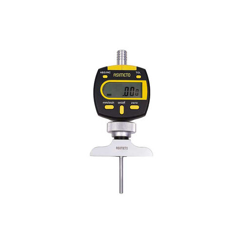 0-4" x 0.0005" With 63mm Base Asimeto Digital Depth Gauge product photo Front View L