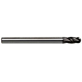 3mm Diameter 4-Flute Ball Nose Stub Length TiAlN Coated Carbide End Mill product photo