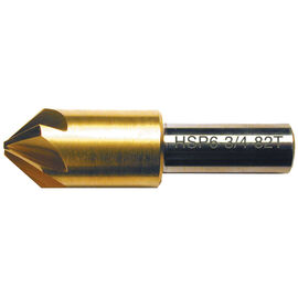 1" 90º 6-Flute TiN Coated Premium M42 Cobalt Countersink product photo