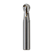 11.0mm Diameter x 11mm Shank 2-Flute Stub Length Ball Nose Blue Series Carbide End Mill product photo