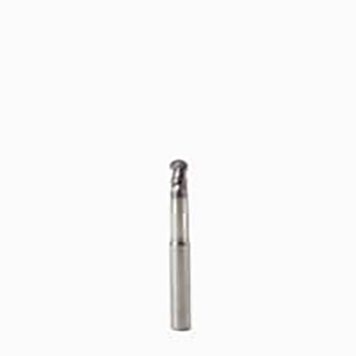 12.00mm Diameter x 12.00mm Shank 2-Flute Short Length MEGA-T Coated Carbide Ball Nose End Mill product photo Front View L