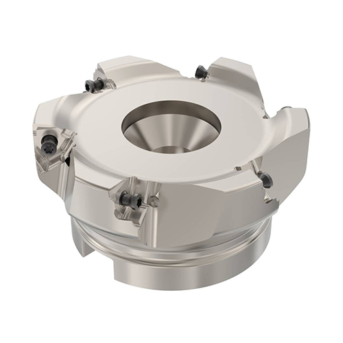 R220.96-04.00-08-6A 4.0000" Diameter Coolant Through Indexable Square Shoulder Face Mill product photo Front View L