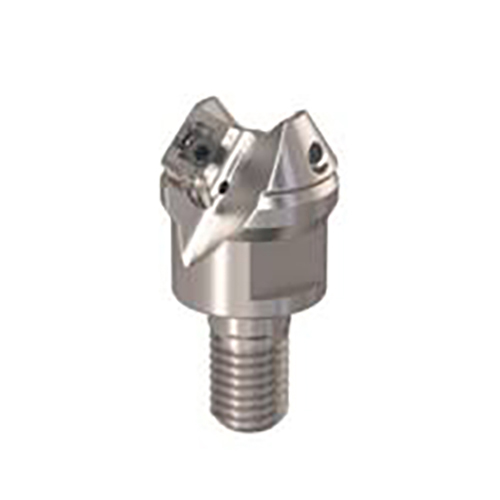 R217.49-1216.RE-XO12-60-2A 16mm Diameter M12 Shank 60º Angle 2-Flute Coolant Through Combimaster Indexable End Mill product photo Front View L