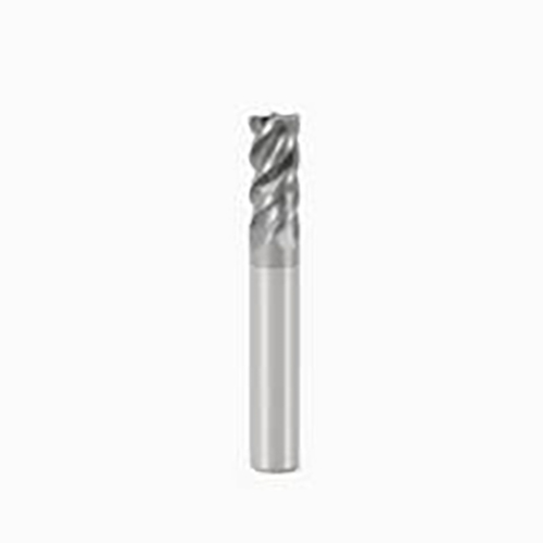 0.3750" Diameter x 0.3750" Shank 0.0050" Corner Chamfer 4-Flute Short Length SIRON-A Coated Carbide Corner Chamfer End Mill product photo Front View L