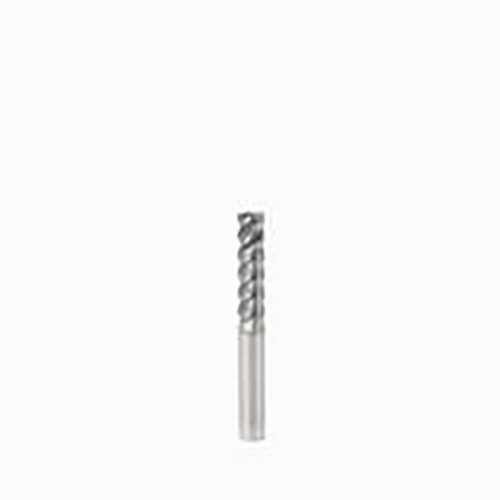 6mm Diameter x 6mm Shank 0.08mm Corner Chamfer 4-Flute Standard Length SIRON-A Coated Carbide Corner Chamfer End Mill product photo Front View L