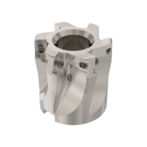 R220.69-01.50-10-6A 1-1/2" Diameter 3/4" Arbor Hole 6-Flute Indexable Square Face Mill product photo Front View L