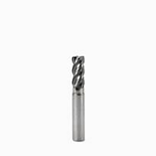 10mm Diameter x 10mm Shank 0.3mm Corner Chamfer 4-Flute Short Length SIRON-A Coated Carbide Corner Chamfer End Mill product photo Front View L