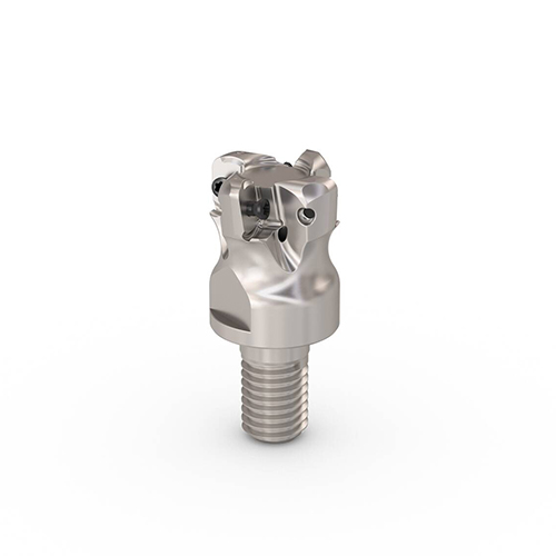 R217.21-01.00-12RE-LO06-4A 0.7362" Diameter M12 Combimaster Shank Coolant Through 4-Flute Indexable High Feed End Mill product photo Front View L