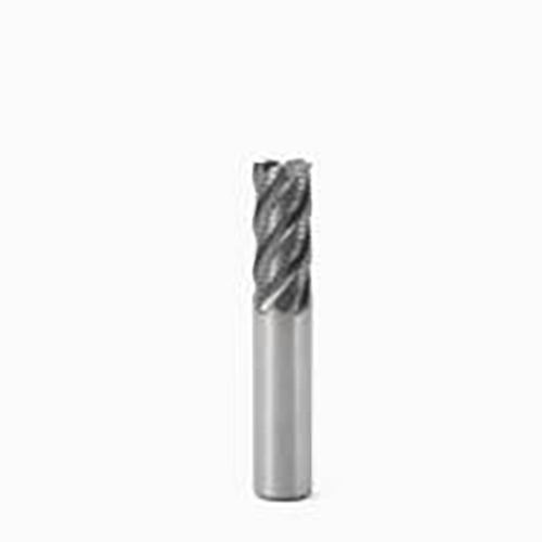 25mm Diameter x 25mm Shank 0.5mm Corner Chamfer 4-Flute Short Length SIRON-A Coated Carbide Corner Chamfer End Mill product photo Front View L