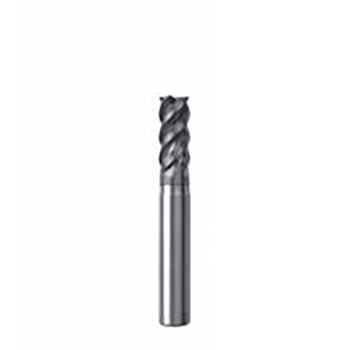 5mm Diameter x 6mm Shank 4-Flute SIRON-A Coated Corner Radius Carbide End Mill product photo Front View L