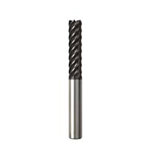 8mm Diameter x 8mm Shank 6-Flute Standard Length NXT Coated Carbide End Mill product photo Front View L