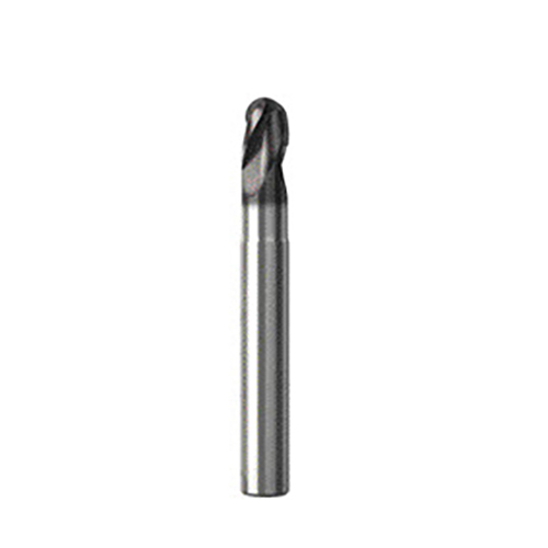 6.00mm Diameter x 6.00mm Shank 4-Flute Stub Length NXT Coated Carbide Ball Nose End Mill product photo Front View L