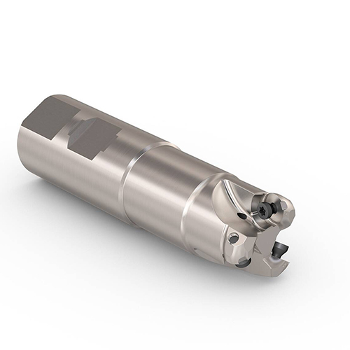 R217.29I-3232.3-06.3.060A 20mm Diameter Weldon Shank 3-Flute Coolant Through Indexable Copy End Mill product photo Front View L