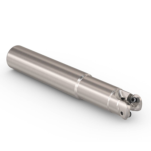 R217.29I-01.00-0-06-2A 0.5276" Diameter Cylindrical Shank 2-Flute Coolant Through Indexable Copy End Mill product photo Front View L