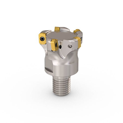 R217.21-01.50-16RE-LO06-5A 1.2362" Diameter M16 Combimaster Shank Coolant Through 5-Flute Indexable High Feed End Mill product photo Front View L