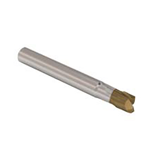 12mm Diameter x 12mm Shank 6-Flute HXT Coated Corner Radius Carbide End Mill product photo Front View L