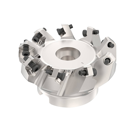 R220.53-06.00-12-17 6.2992" Diameter 43.9º Angle 17-Flute Quattromill Face Mill product photo Front View L