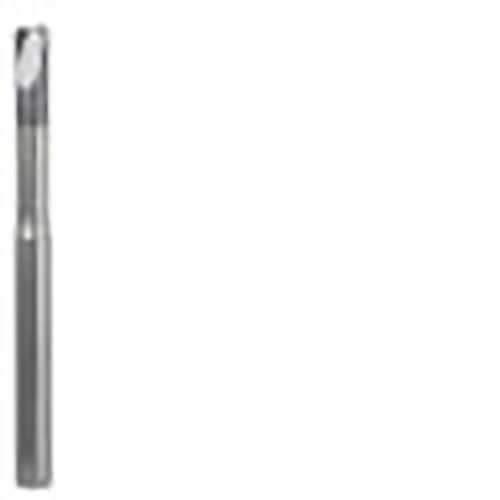 3/16" Diameter x 0.3750" Shank 2-Flute AlTiN Coated Corner Radius Carbide End Mill product photo Front View L