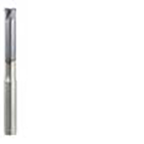3/16" Diameter x 0.3750" Shank 4-Flute AlTiN Coated Corner Radius Carbide End Mill product photo Front View L