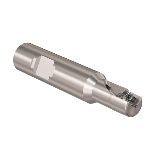 R217.69-00.50-3-10-1A 0.5000" Diameter 1-Flute Coolant Through Indexable Square Shoulder End Mill product photo Front View L