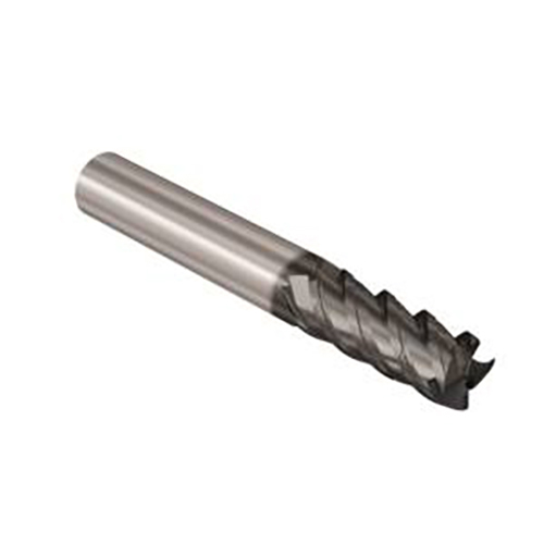 12mm Diameter x 12mm Shank 0.15mm Corner Chamfer 4-Flute Short Length NXT Coated Carbide Corner Chamfer End Mill product photo Front View L