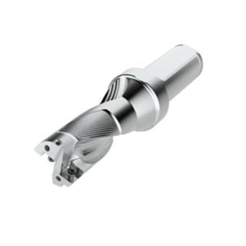 SD522-0687-137-1000R7 0.6870" Diameter Coolant Through 2-Flute Perfomax Indexable Insert Drill product photo Front View L