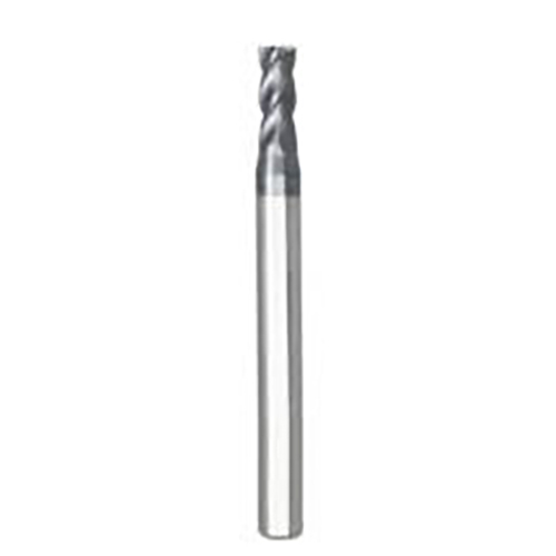 3mm Diameter x 6mm Shank 4-Flute Short AlTiN Coated Carbide Square End Mill product photo Front View L