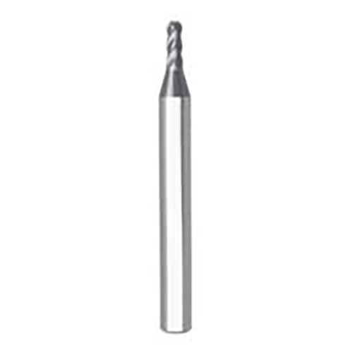 5.00mm Diameter x 6.00mm Shank 4-Flute Standard Length AlTiN Coated Carbide Ball Nose End Mill product photo Front View L
