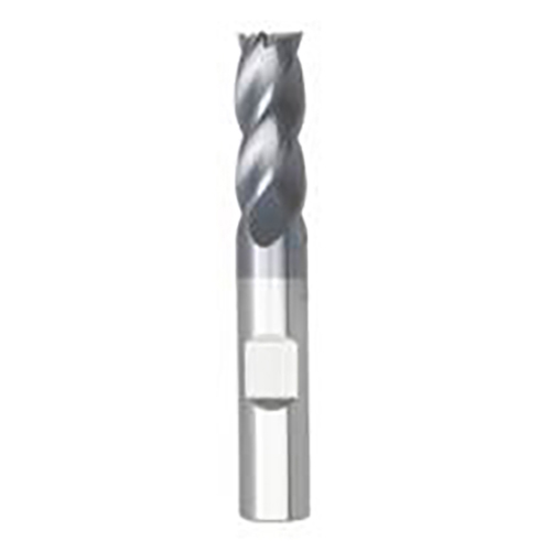 0.7500" Diameter x 0.7500" Shank 4-Flute Short AlTiN Coated Carbide Square End Mill product photo Front View L