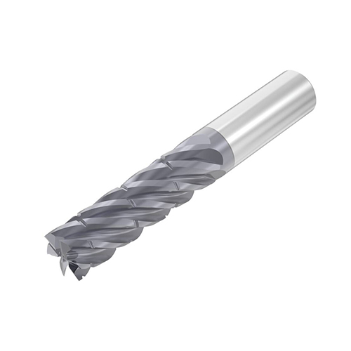 0.3750" Diameter x 0.3750" Shank 6-Flute Standard AlTiN Coated Carbide Square End Mill product photo Front View L