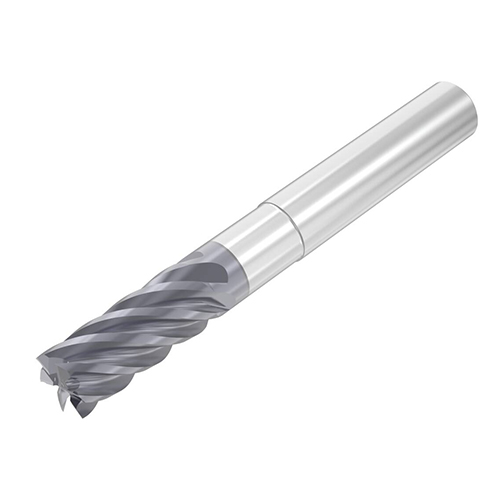 0.6250" Diameter x 0.6250" Shank 6-Flute Short AlTiN Coated Carbide Square End Mill product photo Front View L