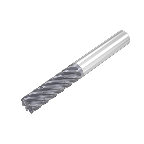 1/2" Diameter x 1/2" Shank 7-Flute Standard Length AlTiN Coated Carbide Roughing End Mill product photo Front View L