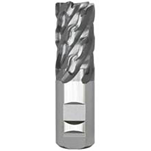 1-1/4" Diameter x 1.2500" Shank 6-Flute AlCrN Coated Corner Radius Cobalt End Mill product photo Front View L