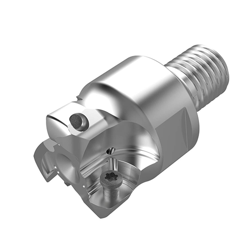 R217.21-1632.RE-LP09-3A 19.1 Diameter M16 Combimaster Shank Coolant Through 3-Flute Indexable High Feed End Mill product photo Front View L