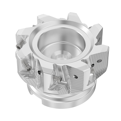 R220.64-03.00-ZO16-8A 3.0000" Diameter Coolant Through Indexable Square Shoulder Face Mill product photo Front View L