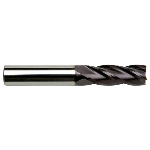 1.0mm 4-Flute Solid Carbide End Mill TiAlN Coated product photo Front View L