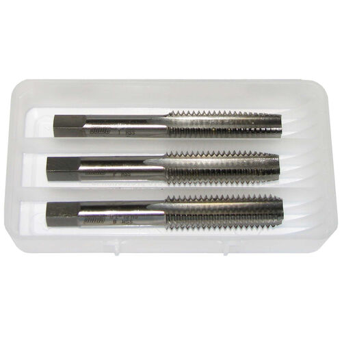 3/8"-24 UNF 3pc H.S.S. Hand Tap Set product photo Front View L
